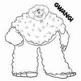 Smallfoot Coloring Pages Gwangi Printable Sheets Scribblefun Movie Book Print Choose Board Color sketch template