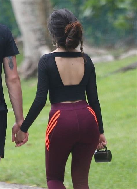 Camila Cabello Sexy Thong In Leggings And Braless Boobs