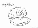 Oyster Coloring Getcolorings Fish sketch template