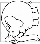 Coloring Elephant Pages Color Animal Printable Kids Big Sheets Elephants Found Clipart sketch template