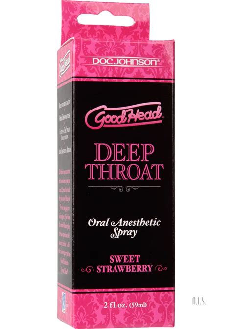 goodhead throat spray strawberry 2oz everyone loves good head but