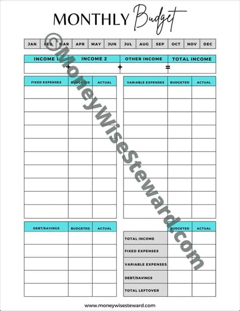 budget templates   budgeting easier