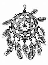 Coloring Pages Dreamcatchers Kids Dreamcatcher Adult Dream Mandala Catcher Fun Adults Sheets Printable Henna Choose Board Native sketch template