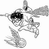 Harry Potter Coloring Pages Quidditch Broom Plays His Besom Drawings Printable Movies Colouring Coloriage Google Drawing Dibujos Easy Para Colorear sketch template