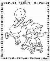 Caillou Coloring4free sketch template