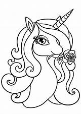 Unicorn Coloring Pages Baby Cute Printable Rose Horse Super Color High Delightful Adult Printables Cartoon Category Quality Info Choose Board sketch template