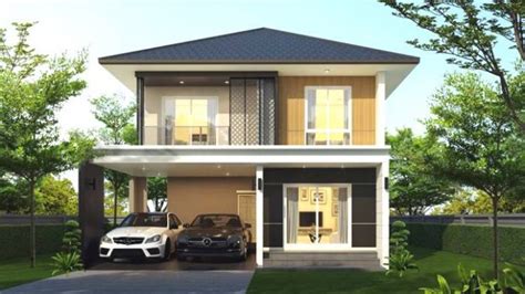 simple  affordable  bedroom double storey house design ulric home