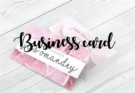 feminine business card design