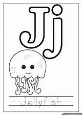 Coloring Alphabet Pages Printable Letter Jellyfish Letters Worksheets English Sheets Kids Summer Printables Print Ocean Songs Learning Choose Board sketch template