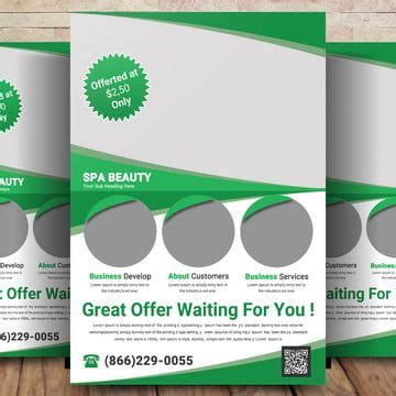folheto de spa verde company brochure design graphic design brochure