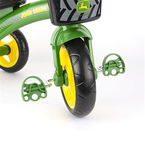 john deere green steel tricycle farm toys