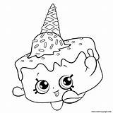 Coloring Shopkins Cream Pages Ice Season Printable Print sketch template
