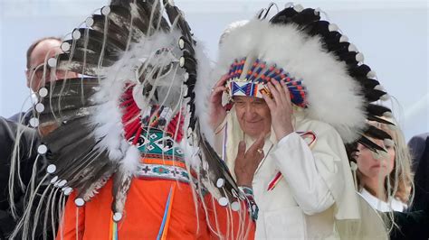 pope  headdress stirs deep emotions  indian country