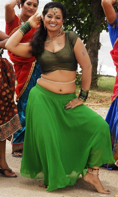 Tamil Actress Gayathri Hot Navel Cleavage Stills From