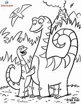 Coloring Dinosaur Cute Pages Kids Getcolorings sketch template