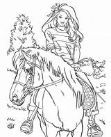 Barbie Coloring Pages Horse Riding Printable Print Dancer sketch template