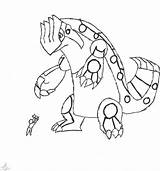 Groudon Primal Coloring Draw Getdrawings Pages Getcolorings Mega sketch template