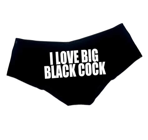 I Love Big Black Cock Panties Queen Of Spades Panties Black Etsy