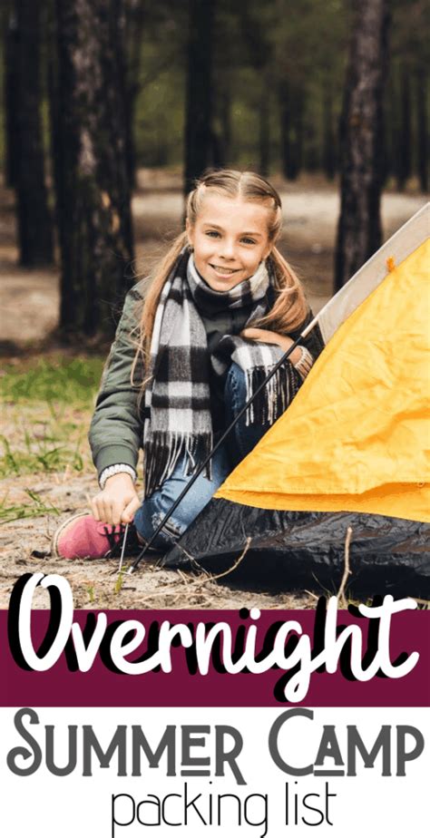pack  overnight summer camps  parents guide