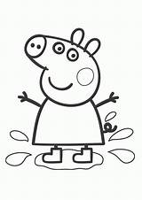Peppa Pig Coloring Pages Printable Colouring Library Clipart sketch template
