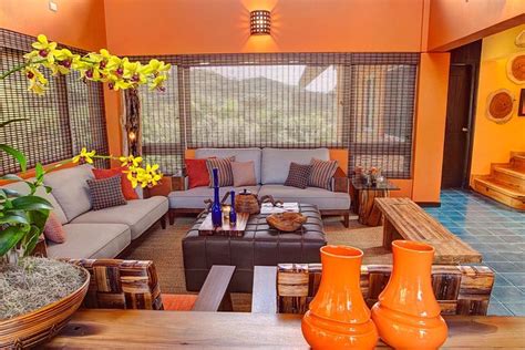 kombinasi warna cat ruang tamu berwarna orange ide warna cat ruang