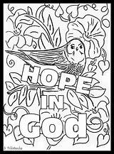 Hope Coloring Pages God Children Printable Getcolorings Color Gems Print Treasure Box sketch template