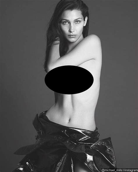 bella hadid goes completely naked for racy photo shoot