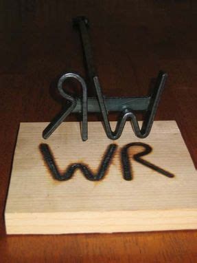 handmade branding iron  forge  metalworks custommadecom