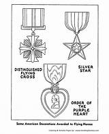 Coloring Pages Memorial Forces Armed Veterans Sheets Medals Printables Honor Service American Military Kids Usa Activities Flying Crafts Medal Printable sketch template