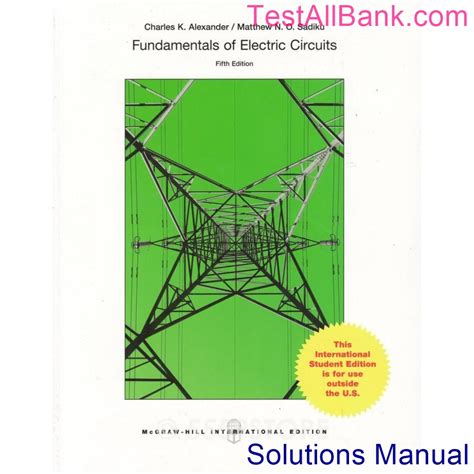 fundamentals  electric circuits  edition alexander solutions manual