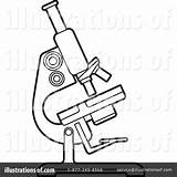 Microscope Clipart Drawing Clip Line Illustration Outline Lal Perera Royalty Rf Getdrawings 1024 sketch template