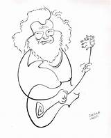 Jerry Garcia House sketch template