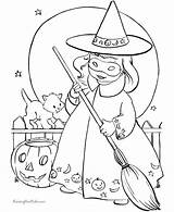 Coloring Pages Witch Pretty Getcolorings Witches Witchcraft sketch template