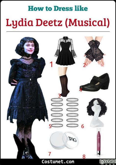 Lydia Deetz Musical Costume In 2020 Black Gothic Dress