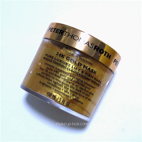 makeup box peter thomas roth  gold mask pure luxury lift firm