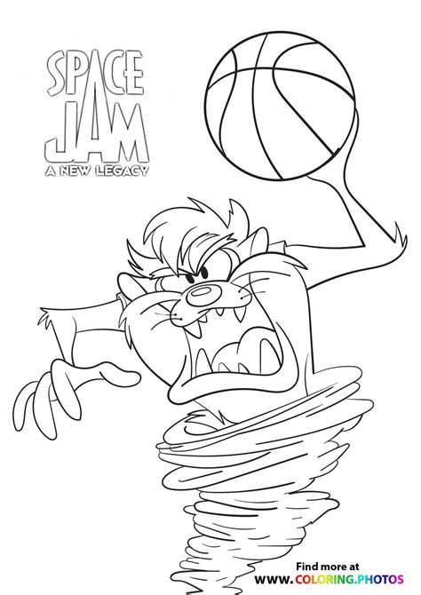 space jam printable coloring pages printable word searches