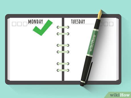 schedule  pictures wikihow