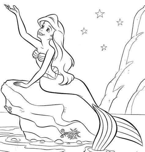 disney   mermaid coloring page coloring pages pinterest