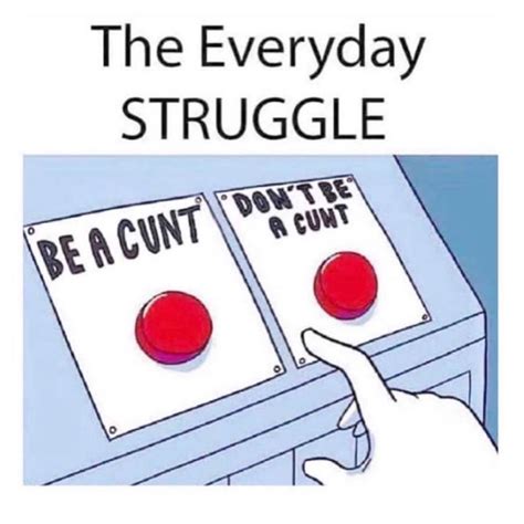 The Everyday Struggle Be A Cunt Don T Be A Cunt Funny