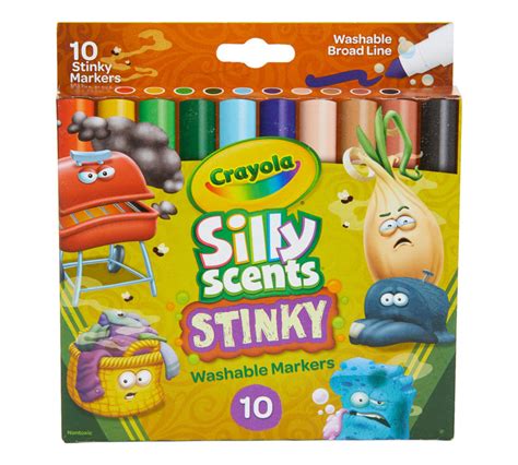 crayola silly scents stinky scented markers  count washable markers gift  kids age