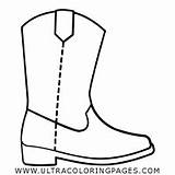 Cowboy Boot sketch template