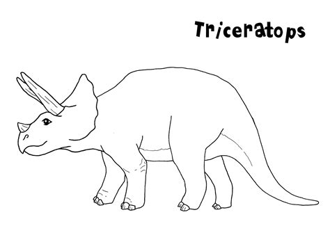 printable triceratops coloring pages  kids
