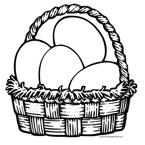 interactive magazine easter egg basket coloring pages egg baskets