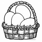 Easter Coloring Basket Egg Pages Sheets Eggs Baskets Printable Color Cartoon Printables sketch template
