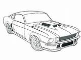 Coloring Pages Dodge Mustang Ford Charger Gt Muscle Drawing Challenger Cars Shelby Cobra Printable Car 1970 Color 1969 Print Getdrawings sketch template