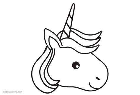 unicorn head coloring pages  printable coloring pages