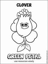 Daisy Coloring Scout Girl Petal Pages Green Flower Clover Petals Scouts Law Clipart Makingfriends Daisies Rosie Wisely Use Resources Gs sketch template