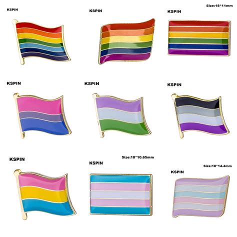 Lgbt Pride Arco Iris Bandera Botón De Pinback Insignia Soporte Gay