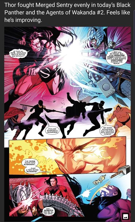 Thor Vs Merged Sentry Marvel Comics Superheroes Comic Art Thor
