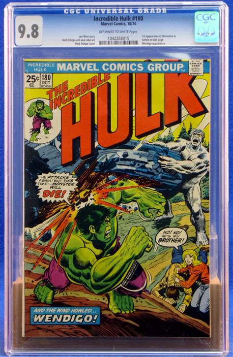 The Incredible Hulk 180 Graded Cgc 9 8 Comics Watcher